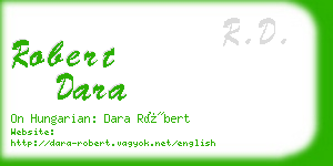 robert dara business card